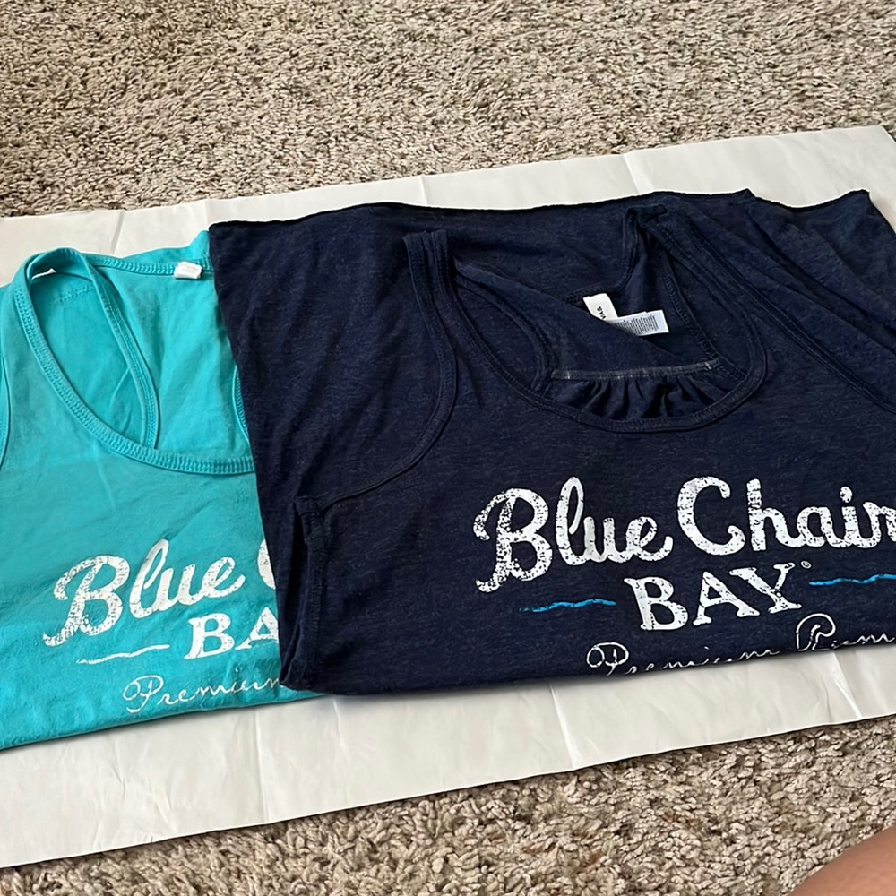 Blue Chair Bay Rum Blue Tank Tops